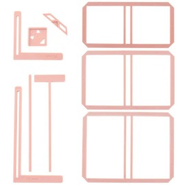 Kit Completo de Reglas de Encuadernación, 9 piezas, Plantillas, Album de Recortes, Scrapbooking