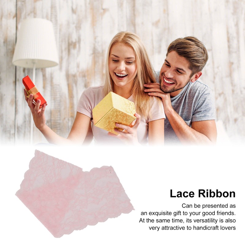 Lace Ribbon 17cm Wide Soft Nylon High Elasticity Non Irritating