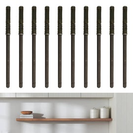 Floating Shelf Brackets, Pack of 10 Concealed Brackets, Shelf Brackets, Invisible Wall Brackets, Bracket for Floating Bookshelves or Wall Shelves (Diameter 10 x 140 mm) (Diameter 10 x 100 mm)