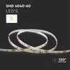 VT-4040 60 LED Strip Light Colour Code: 3000K IP20 12V