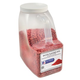 McCormick Culinary Bacon Flavored Bits, 3.5 lb - One 3.5 Pound Container of Plant-Based Bacon Bits for Toppings on Salads, Soups, Potatoes, Vegetarian Dishes, and More