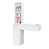 OmySalon Wall Mount Barber Stations, Salon Stations for Hair Stylist,