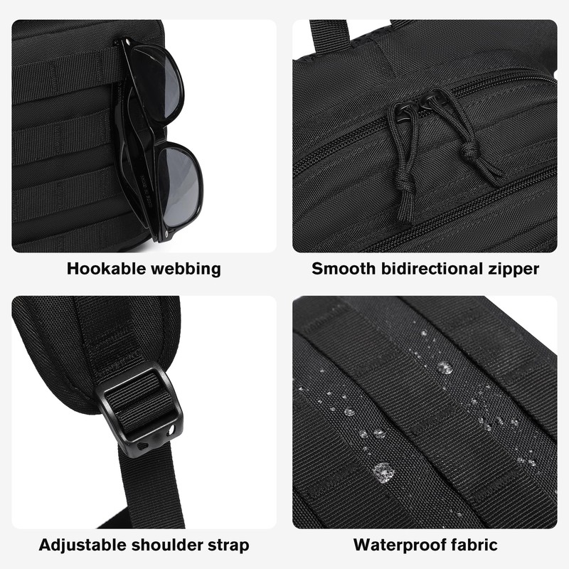 wotony Hydration Backpack with Water Bladder for Hiking Tactical Hydration