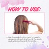 Punky Wide Tooth Comb for Women - Pink, Detangler Comb,