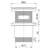 Wirquin 30723427 Brass Basin Waste Rotary Valve Short Drain Valve