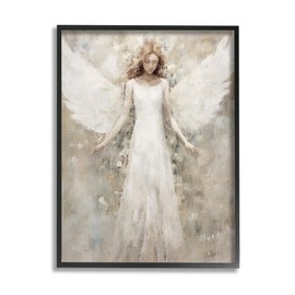 Stupell Industries Soft Abstract Angel Framed Giclee Art by Riley B