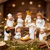 Miniature Resin Angel Figurines Set-8PCS, Tiny Figures for DIY Landscape