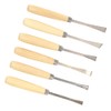 6pcs Carving Tool Kit Semicircle Wood Carving Hand Chisel Tool