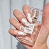 Crystal Snow Crystal Handmade Nail Tips - Long Oval /