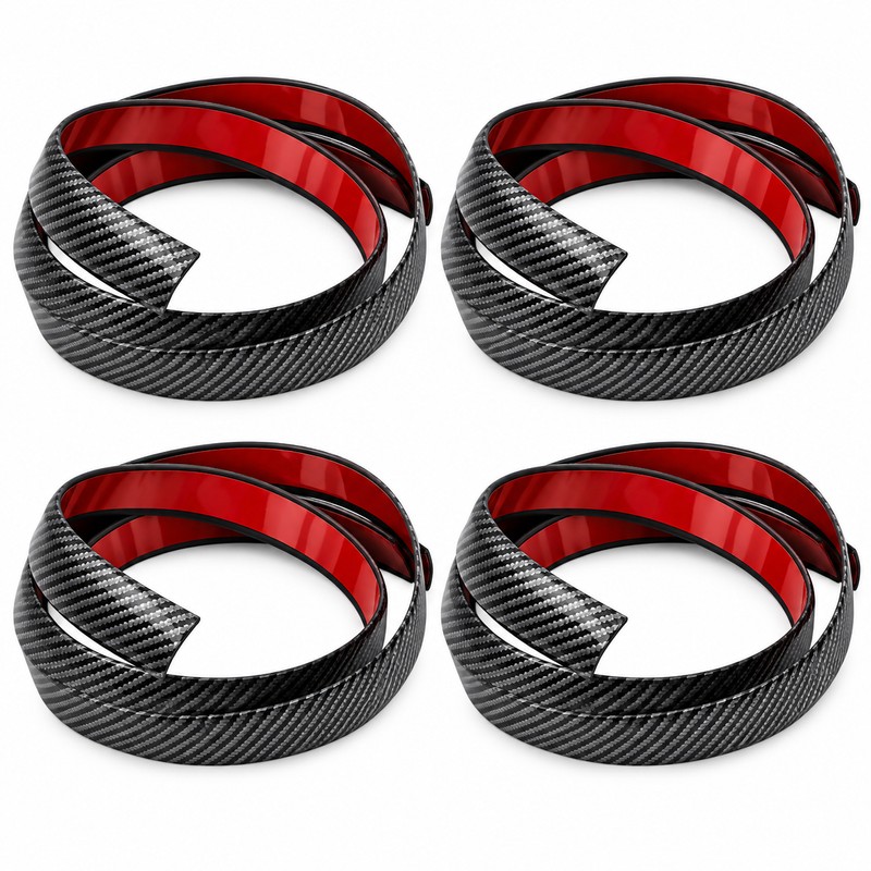 Wheel Arch Fender Protectors for Car Exterior – 4-Piece Carbon