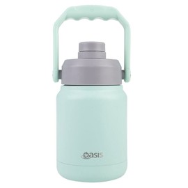 Oasis Stainless Steel Double Wall Insulated Mini Jug W/Carry Handle 1.2L - Mint