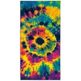 YISUMEI Color Tie-Dye Beach Towels for Adults Extra Large 180x90cm, Microfibre Quick Dry Towel for Travel Swimming Camping Sports