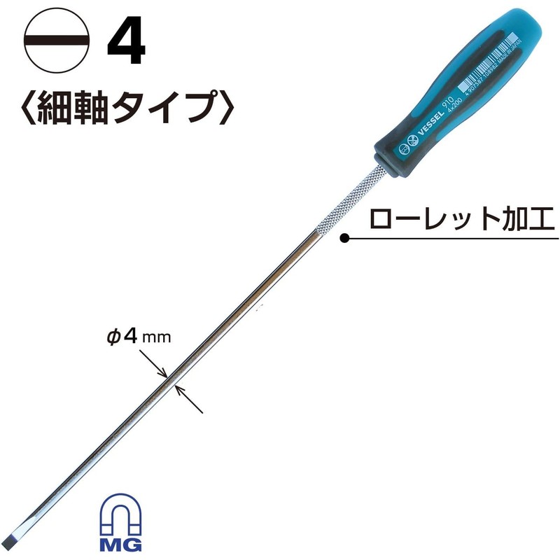 Megadora Thin-Handle Screwdriver, 910