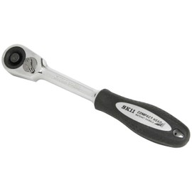 SK11 SRH2CG Ratchet Handle with Grip, Insertion Angle, 0.25 inch (6.35 mm), 1/4 inch