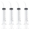 4 PCS Dental Irrigation Syringe 12cc Dental Syringe Disposable Graduated