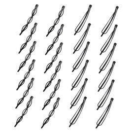 24PCS Lexziuo Vintage Mini Bobby Pins Invisible Hair Clips - Dainty Hair Accessories for Women, Girls Bridal Wedding, U-Shaped Hairpins for Fine Hair