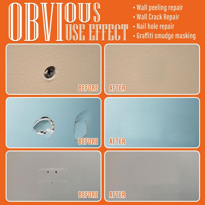 Spackle Wall Repair Kit(Color Match), Drywall Repair Filler for Wall