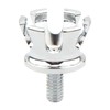 zalati 1/4" Silver Crown Seat Screws Knurled Nuts Replacement Fits