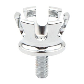 zalati 1/4" Silver Crown Seat Screws Knurled Nuts Replacement Fits Harley Major Models