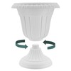 PL20BK Classic Traditional Plastic Urn Planter Indoor/Outdoor, 10" x 12",