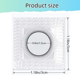 Zjkai 10 Pairs 1.2 Inches Invisible Hidden Sew Magnetic Snap PVC Hidden Purse Closure Fastener Snaps for Handbag Clothing Clasp DIY Craft Sewing Tools
