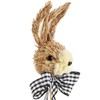 com-four® Flower Stake in Rabbit Design - Cute Rabbit Head