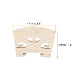 sourcing map 3/4 Violin Bridge Maple Wood Violin Parts for 3/4 Violin, Pack of 4