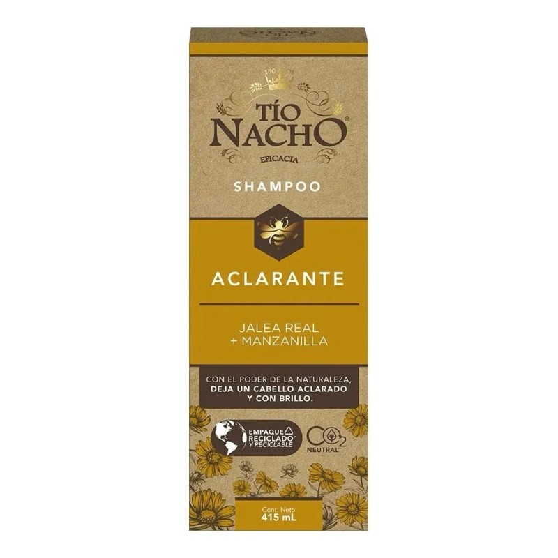 Shampoo To Nacho Aclarante X 415 Ml Jalea Real Manzanilla