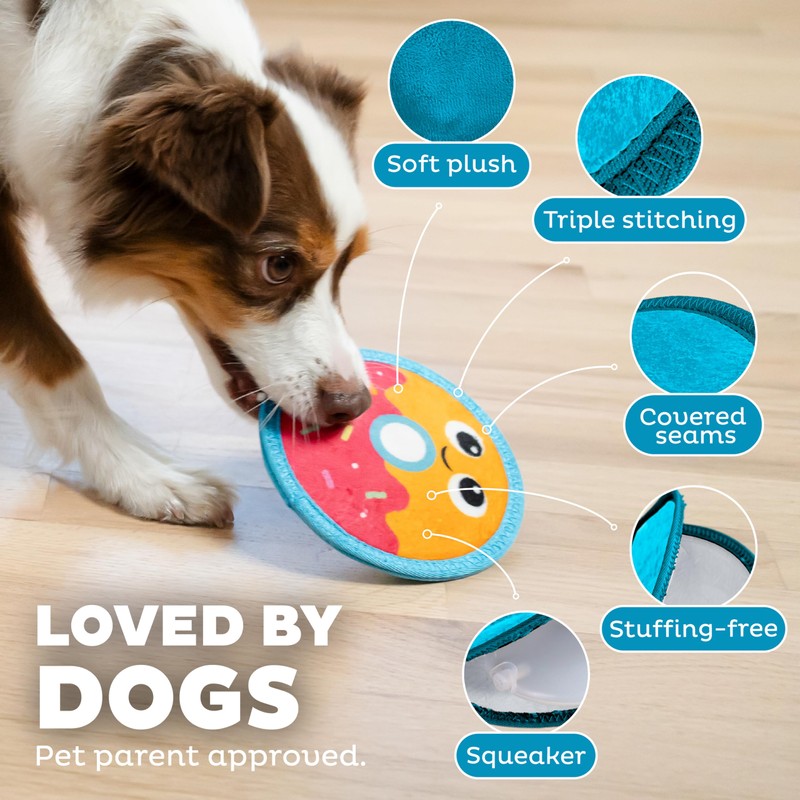 Outward Hound Tough Skinz Durable Squeaky Dog Toy with Two