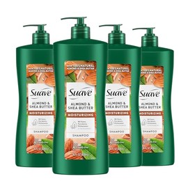Suave Suave Professionals Moisturizing Shampoo for Dry Hair Almond and Shea Butter Paraben-free and Dye-free 28 oz, Pack of 4