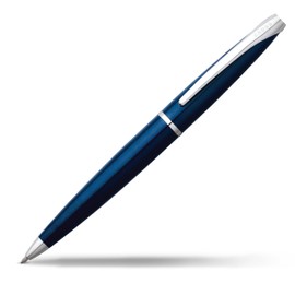 Cross ATX Refillable Ballpoint Pen Presented in a Luxury Gift Box - Medium Point, Black Ink, Translucent Blue