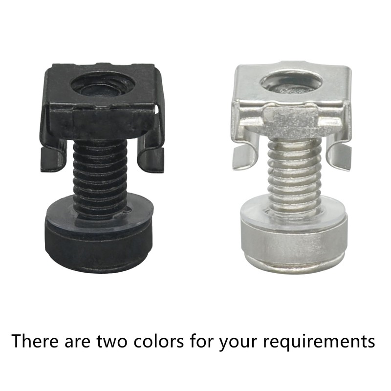 40 Sets M6 Mount Cage Nuts screws,Rack Mounting Bolts for