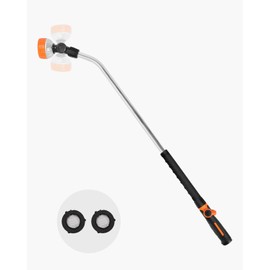 Happybuy Watering Wand, 36-Inch Heavy Duty Garden Hose Wand with 8 Spray Patterns & 180° Swivel Head, Long Nozzle Sprayer with On/Off Thumb Control, Ideal for Hanging Baskets, Shrubs, Lawns