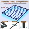 Hasuit Floating Bed Frame California King Size with LED Lights,