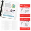 200 Pcs Poly Pockets A4 Folder,Clear Plastic Wallets A4 Punched