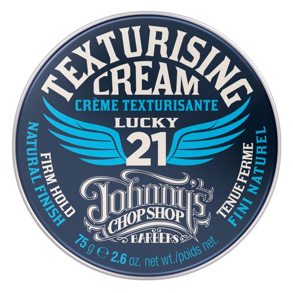 Johnny's Chop Shop Men's Hair Texturising Cream Firm Hold, Lightweight, Natural Finish 2.6 oz (Pack of 1)
