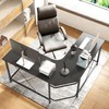 soges 59inches x 59inches L Shaped Desk Computer Desk Multifunctional