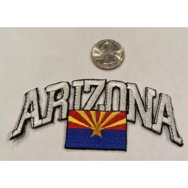 Unbranded ARIZONA VINTAGE EMBROIDERED IRON ON PATCH.  4”x 2” Awesome!