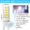 DAYBEETER 6 Pack Dimmable G9 LED Bulb 4W (40 Watt