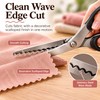 Stainless Steel Pinking Shears for Fabric Cutting – 3/5/7mm Wave