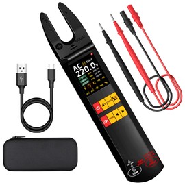 BSIDE DC AC Stromzange 600A Strom Multimeter 6000 Counts Automatische Amperemeter Digital Kapazität Widerstand NCV Live Wire Spannungsprüfer mit data Hold Max/Min/Ave