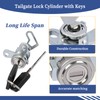 Getfarway Tailgate Lock Cylinder with Keys Compatible with Nissan Frontier