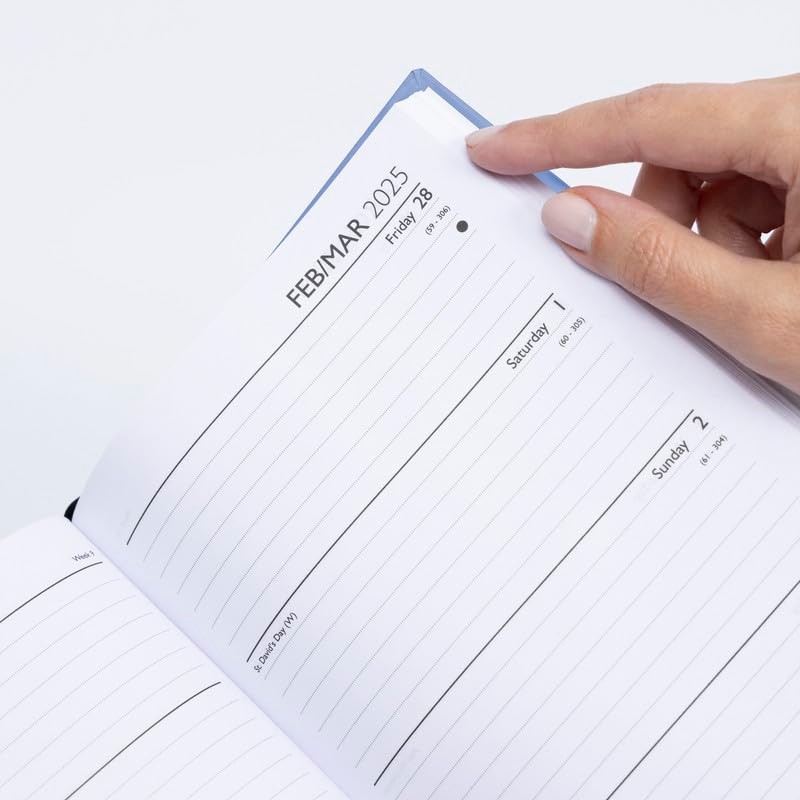 2025 Diary planner organiser A5 Size Week to View Diaries