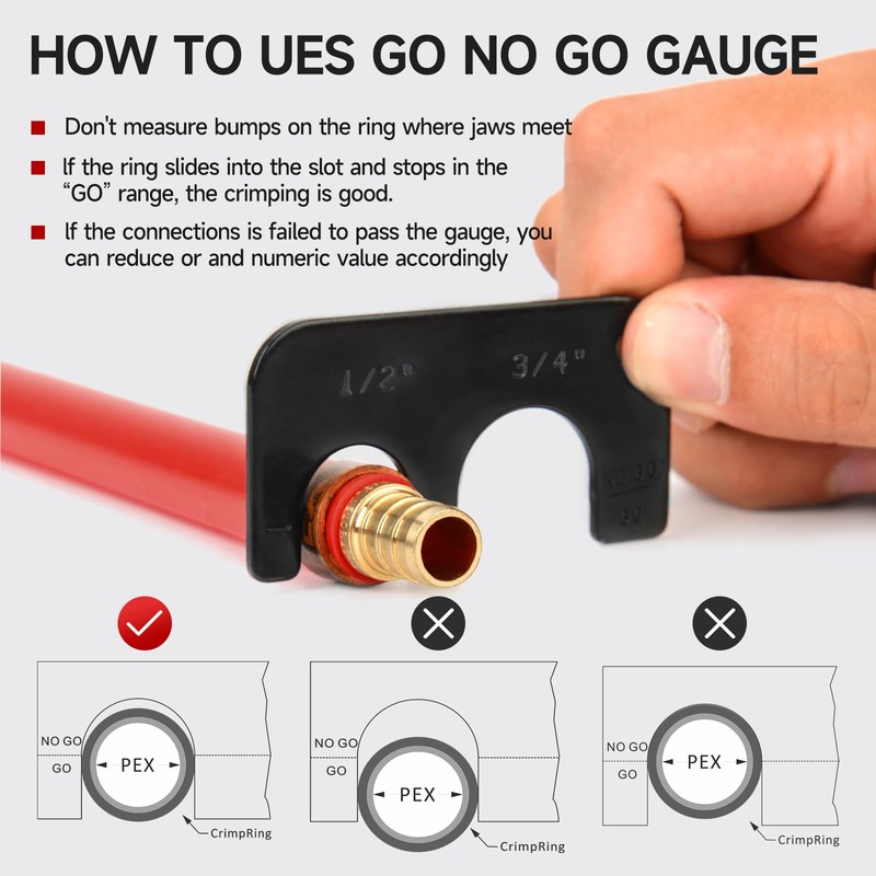 iCrimp Angle Head F1807 PEX Pipe Crimping Tool for Copper