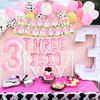 Girls Farm 3rd Birthday Decoration Three i e i o