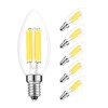 Lamsky E14 Dimmable LED Bulb 6W,AC 110V 600Lumens Daylight 5000K,E14