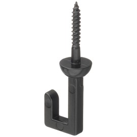 Yamaguchi Yasu Seisakusho Y-7031-2 Wooden Hanging Hardware Screw Foot Double Folding Nails (Black) Small