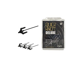 Quick Knot Deluxe® | Mane Clip for Bun | Suitable for Horses and Ponies | Standard or XL | Black, Brown & White (XL, Black)