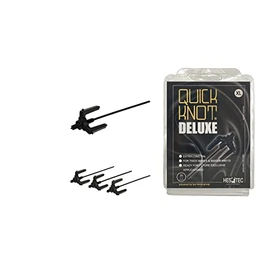 Quick Knot Deluxe® | Mane Clip for Bun | Suitable for Horses and Ponies | Standard or XL | Black, Brown & White (XL, Black)