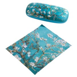 Goebel Artis Orbis Vincent van Gogh 67-060-92-1 Glasses Case 16 x 6 x 4.5 cm with Microfibre Cloth Almond Tree